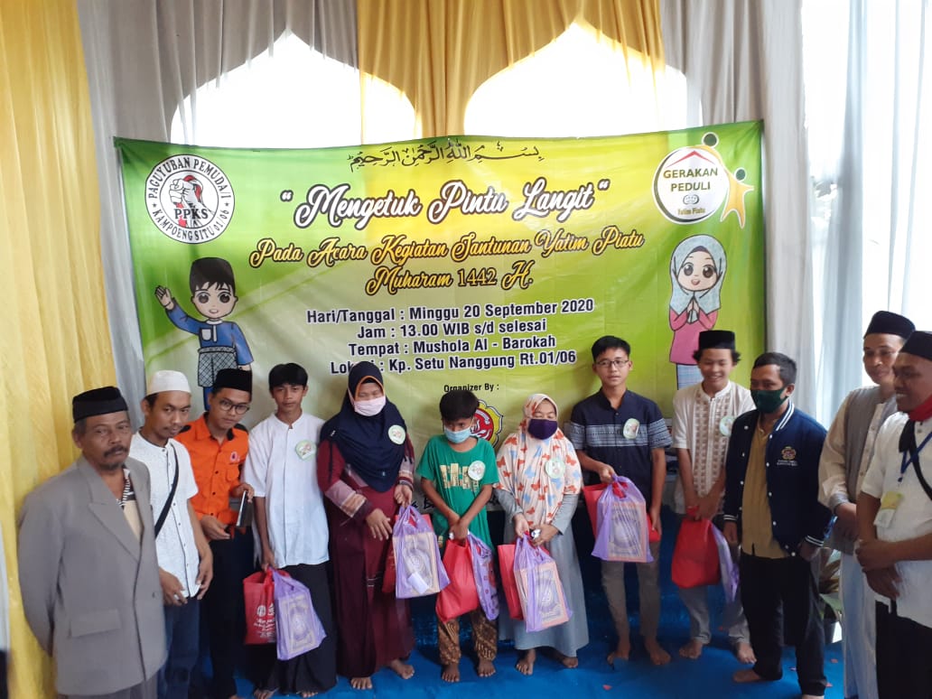 Paguyuban Pemuda Kampung Setu Gelar Acara Santunan Anak Yatim Bulan Muharram