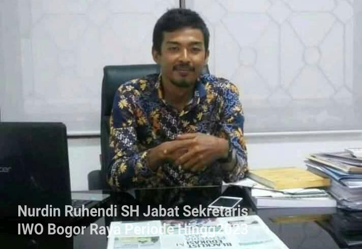 Nurdin Ruhendi SH Jabat Sekretaris IWO Bogor Raya Hingga 2023