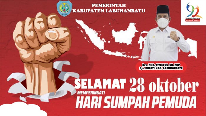 Pjs.Bupati Labuhanbatu: ” Sumpah Pemuda bukan sekedar teks belaka”