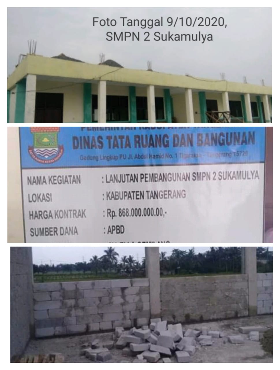 Pantaskah Ini Disebut Proyek Dinas Tata Ruang dan Bangunan ( DTRB ) Kabupaten Tangerang