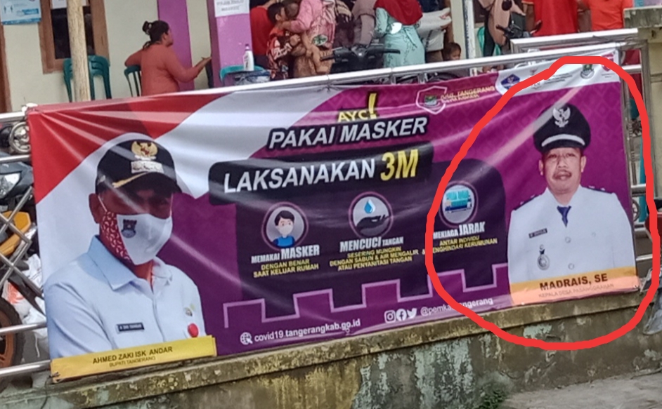 Fenomena Apik Sinkronisasi Foto Dua Pejabat Saat Himbauan Laksanakan 3M