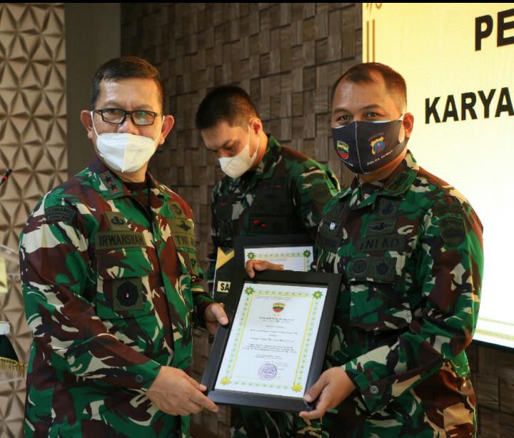 Kodim 0212/TS Raih Juara Satuan TNI Terbaik Lomba Karya Jurnalistik Penanganan COVID-19