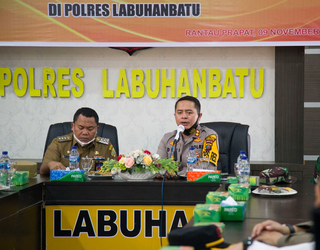 Forkopimda Labuhanbatu Raya Rapat Kordinasi Kesiapan Antisipasi Bencana Alam Pada Pilkada Serentak