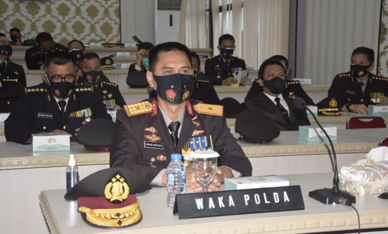 Waka Polda Sumut Upacara Hari Pahlawan Secara Virtual di Mapoldasu