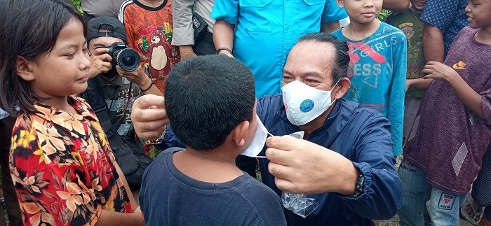 BNN Pusat Bagikan Masker di Medan, Cegah Penyebaran Covid 19