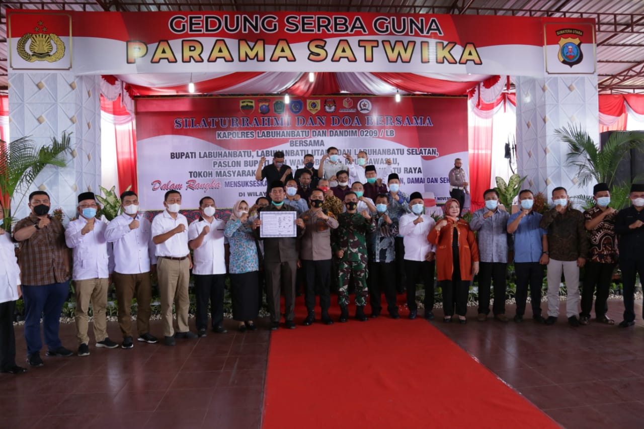 Forkopimda Labuhanbatu Raya Gelar Do’a Bersama Pengamanan Pilkada Serentak