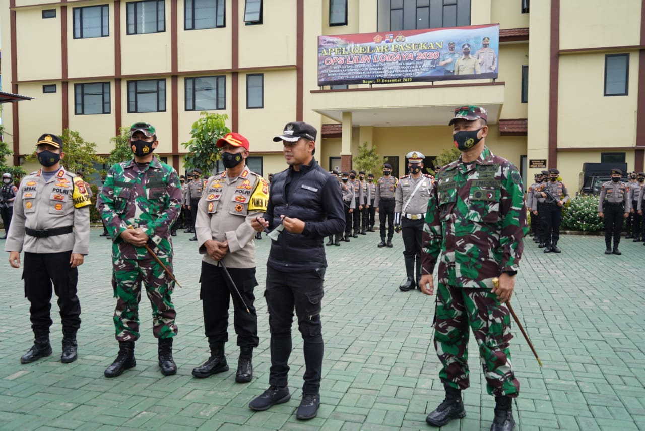 Jelang Pergantian Malam Tahun Baru 2021, Jajaran Forkopimda Gelar Apel Kesiapan Pengamanan