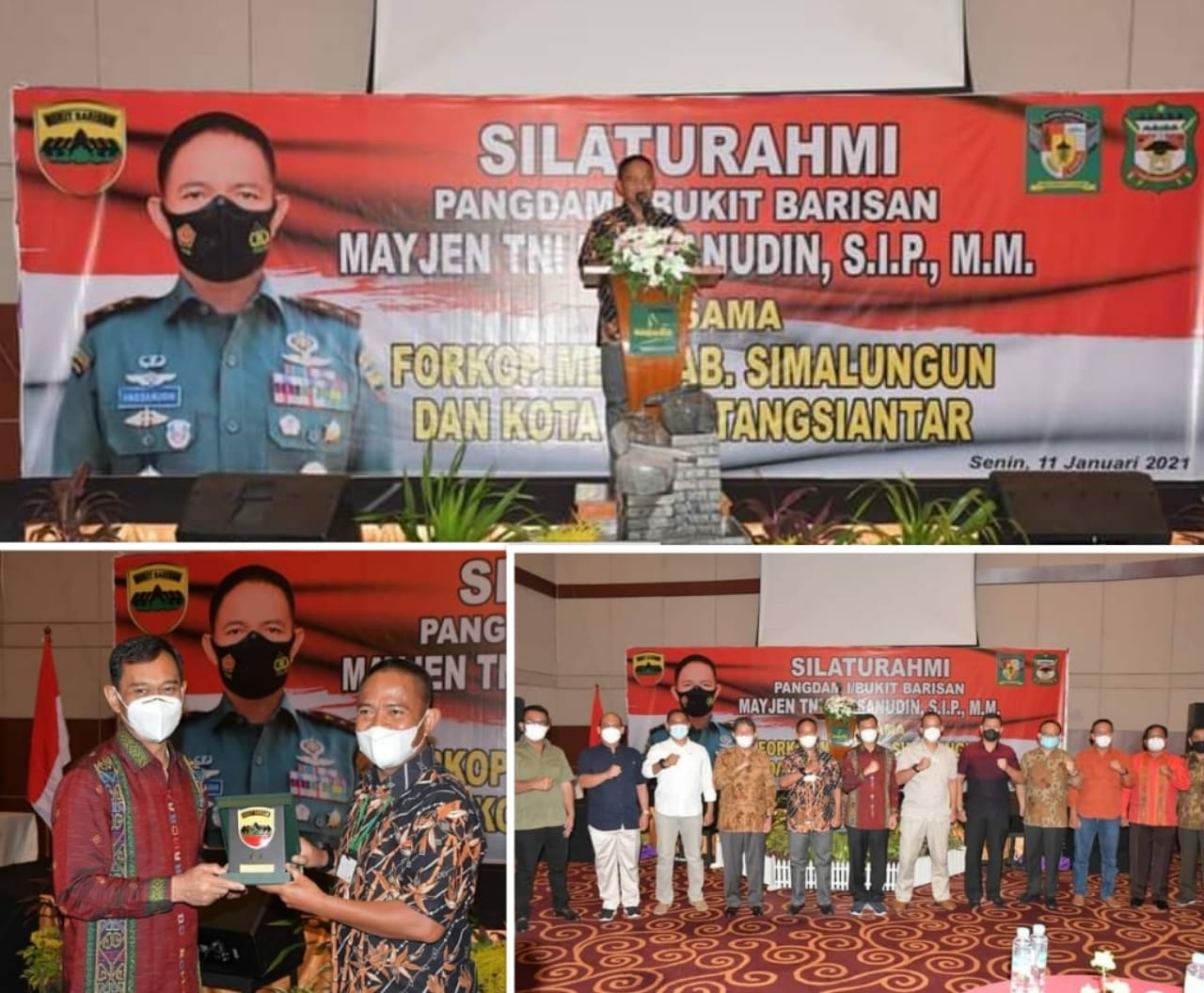 Pangdam I/BB Silaturahmi dengan FKPD Simalungun dan P. Siantar