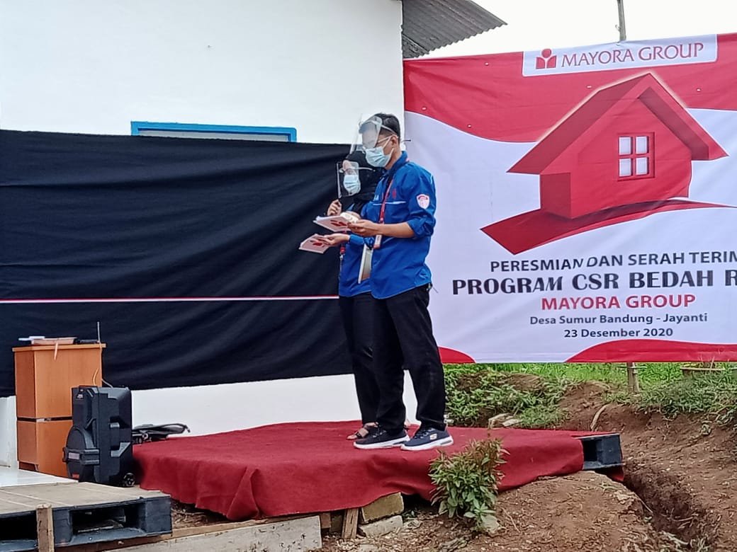 Mayora Group gelar Peresmian dan Serah terima Program CSR bedah rumah di Sumur Bandung Jayanti 