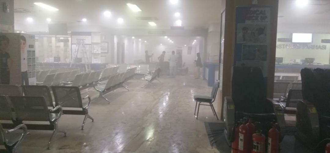 Ruang UPJ BPJS di RS Sentra Medika Terbakar