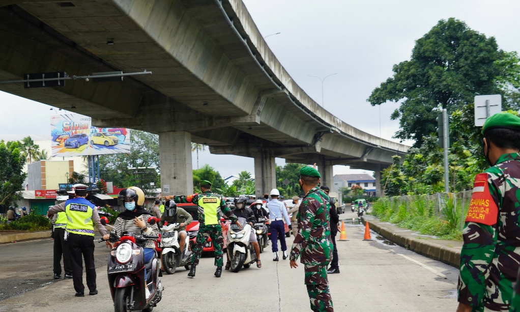 Korem 061/Sk Tambah Personil TNI Dukung Pemkot Bogor Terapkan Ganjil Genap