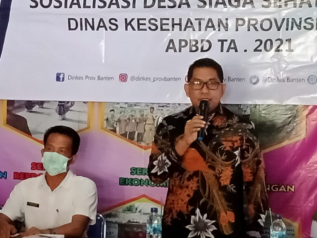 Dinas Kesehatan provinsi Banten gelar Kegiatan ” Sosialisasi Desa Siaga Sehat Jiwa ” di desa Pangk