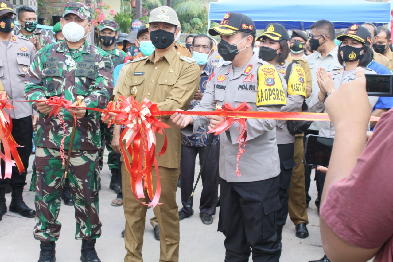 Kapolres Pematangsiantar Bersama FOPRKOPIMDA Resmikan Kampung Paten Sitiur Tomuan