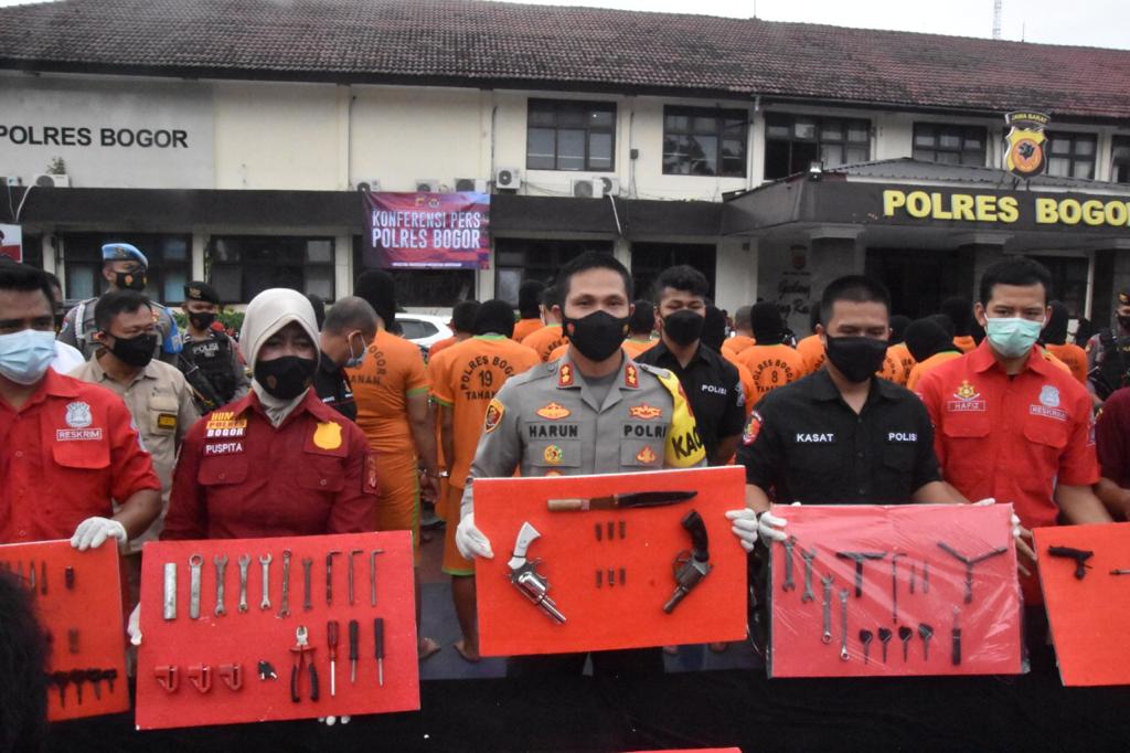 Polres Bogor Berhasil Ungkap Sindikat Curanmor