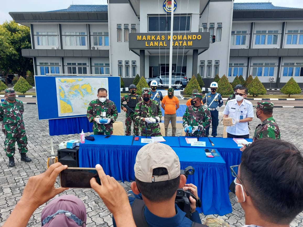 TNI AL Gagalkan Penyelundupan Narkoba dari Malaysia