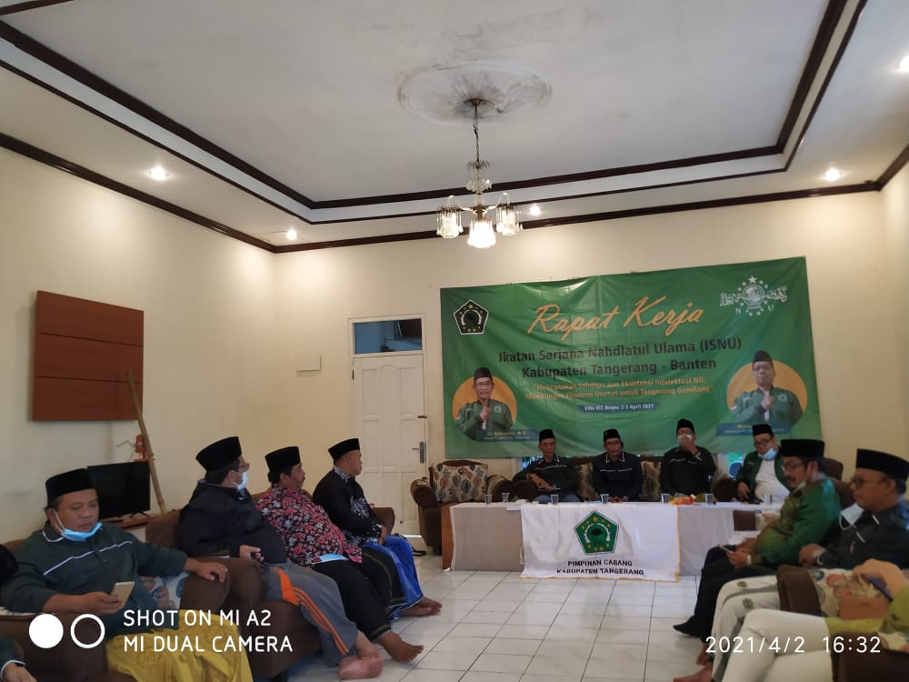 Rapat Kerja Pengurus ISNU Kab. Tangerang Banten Pembentukan Rumah Ekonomi Baitul Mal