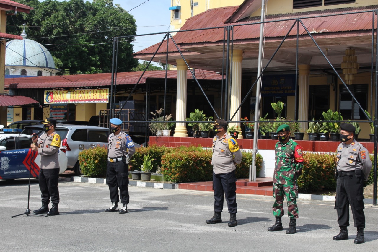 Polres pematangsiantar Gelar Patroli Skala Besar TNI, Polri dan Brimob Antisipasi Gangguan Kamtibmas Dan Teror