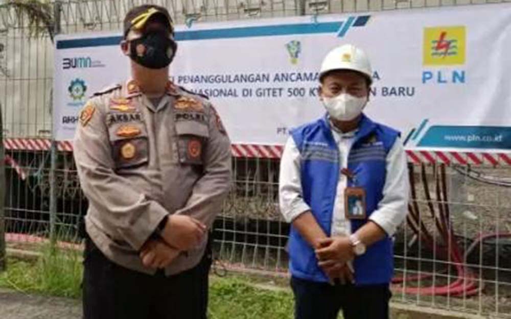 PLN GITET Cilegon bersama Polsek Pulomerak Adakan Simulasi Tanggap Darurat