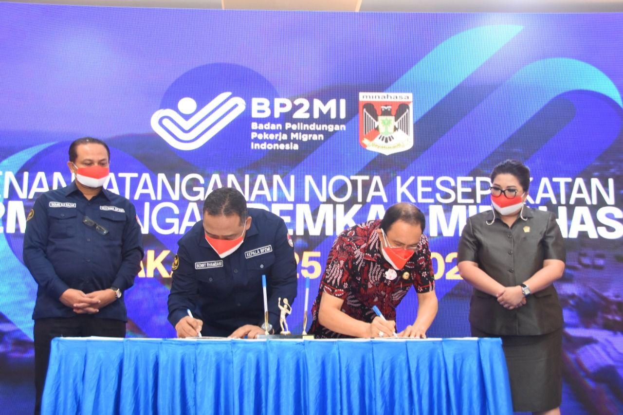 BP2MI Kerja Sama dengan 4 Daerah di Sulawesi Utara, Biaya Pelatihan CPMI Dibiayai APBD