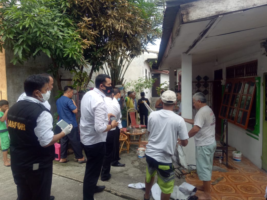 Tim Labfor Polda Sumut Olah TKP di Rumah Bamby Lubis Pemik Media Online,Masalah Teror OTK di Kota Siantar