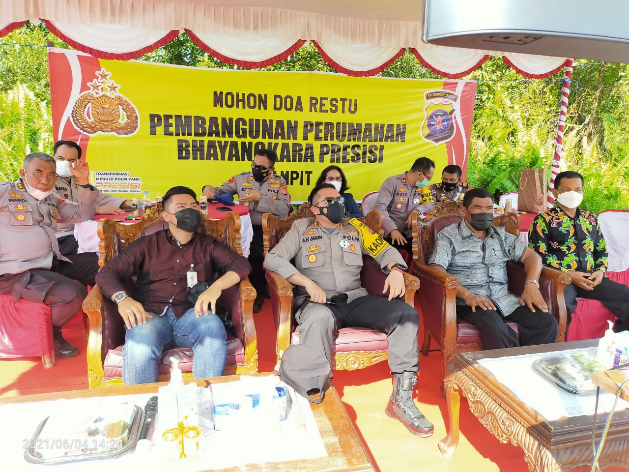 Kapolres Kotim Hadiri Virtual Launching 100.000 Rumah Polri