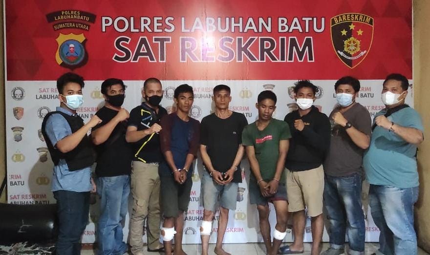 Tiga Pelaku Curat Diciduk Tekab Polres Labuhanbatu