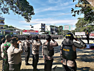 Pj. Bupati Labuhanbatu Ikuti Apel Gabungan Pasukan Pengamanan PSU