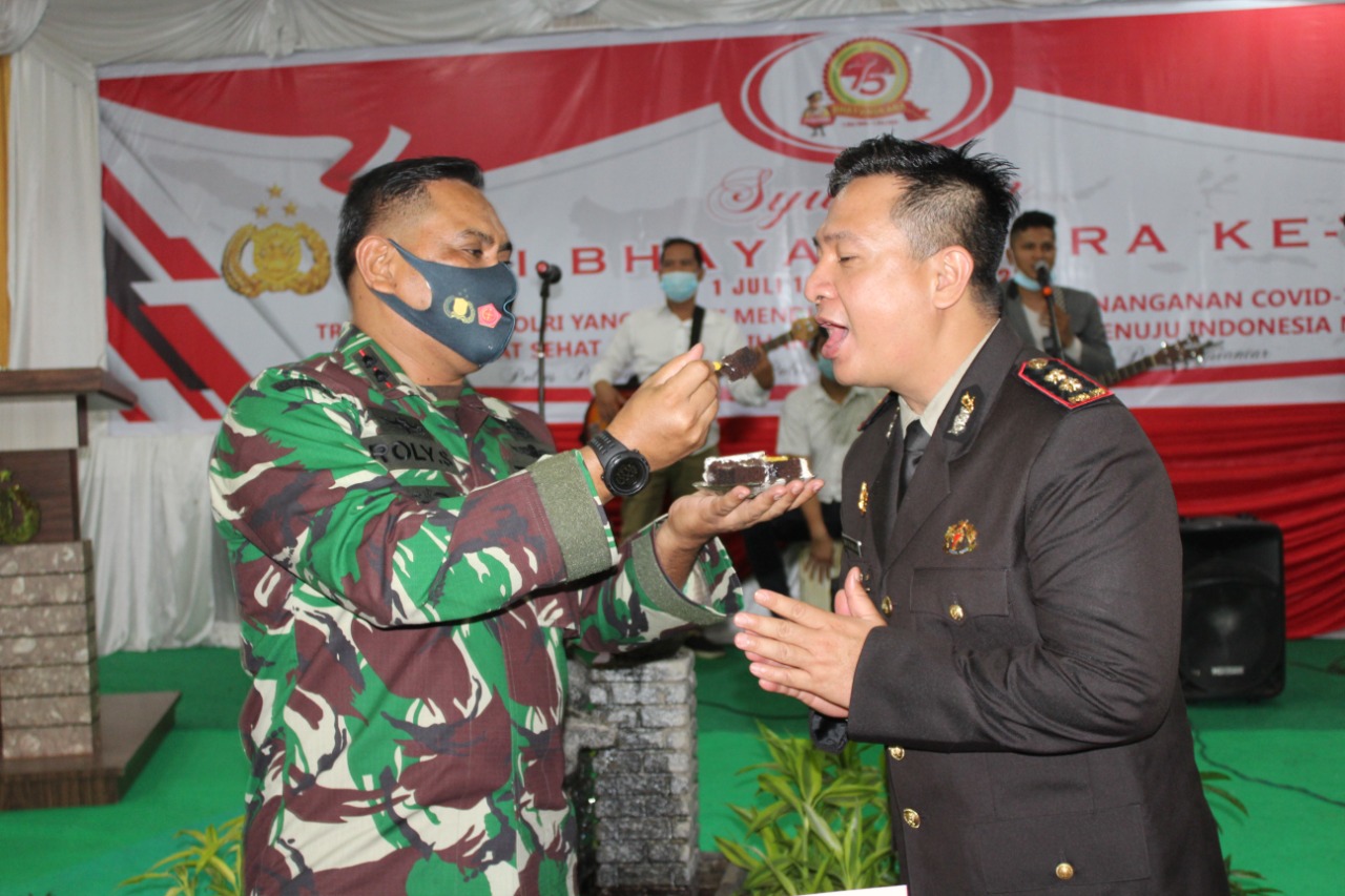 Upacara Hari Bhayangkara Ke 75 Polres Pematangsiantar Laksanakan Secara Virtual