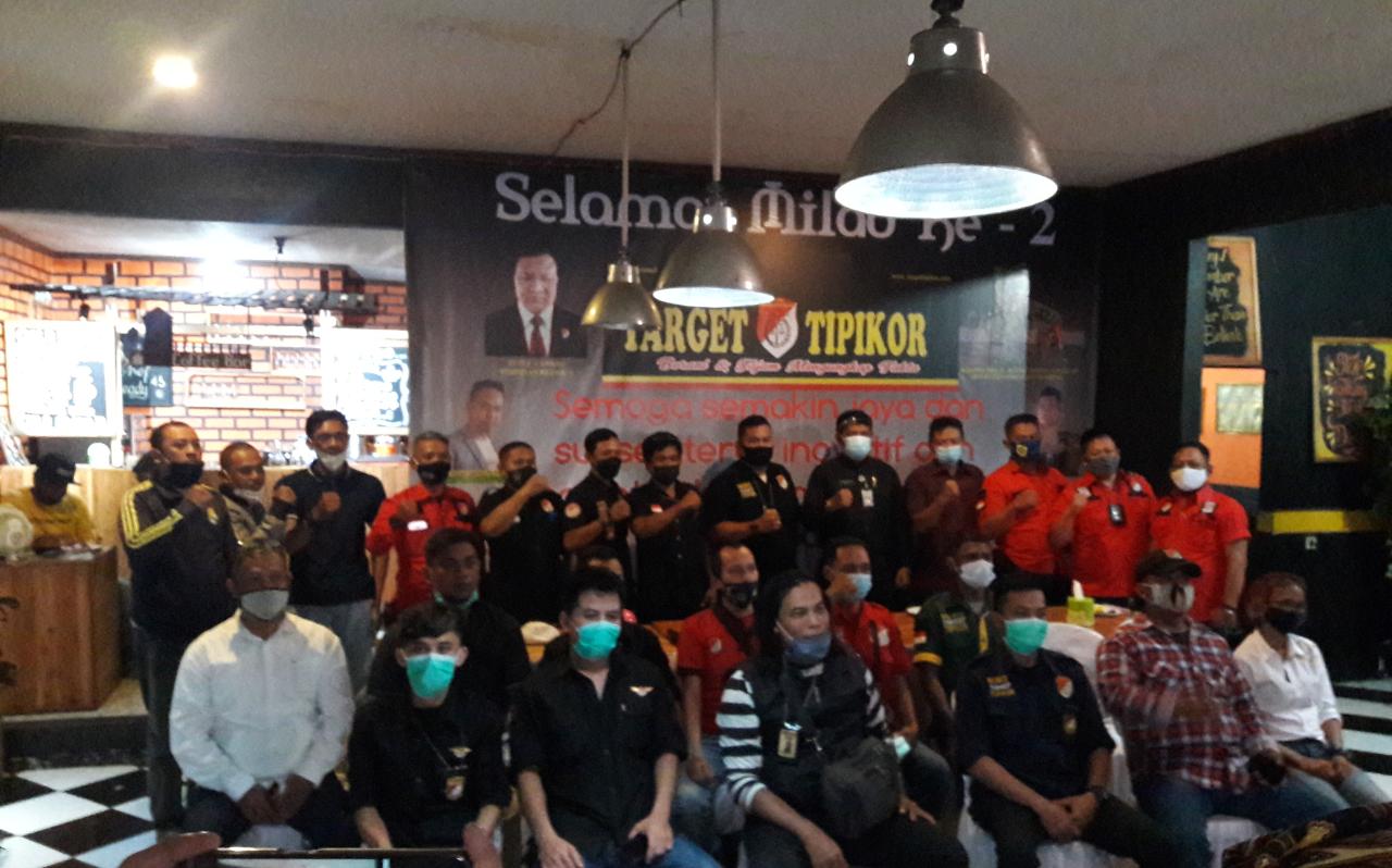 Milad Media Target Tipikor Ke-2 di Cafe Vespa Semplak Bogor