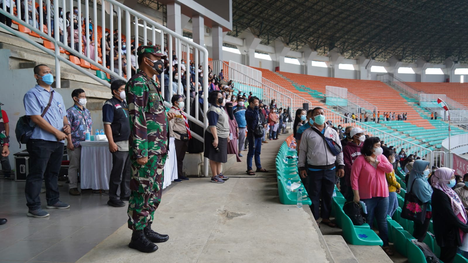 Danrem 061/SK Tinjau Langsung Vaksinasi Massal untuk 5000 Warga Kabupaten Bogor