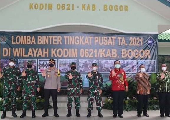 Tingkatkan Bidang Teritorial, Dandim 0621 Gelar Lomba Binter Tingkat Pusat Tahun 2021 di Cibinong