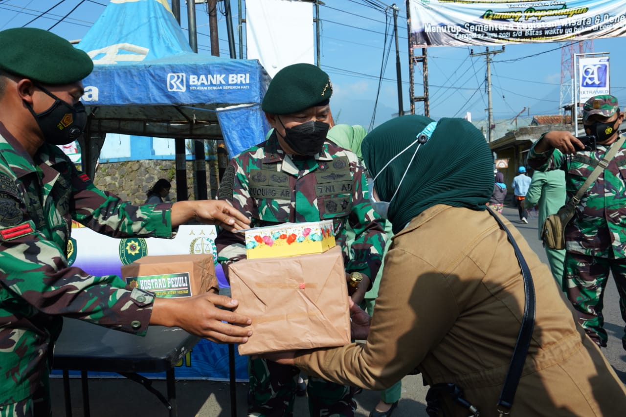 Kostrad Peduli dan Berbagi untuk Masyarakat Terdampak Covid-19