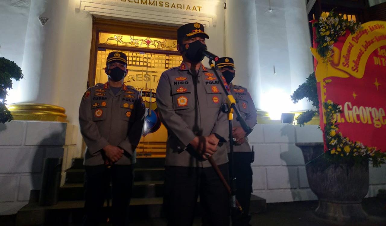 Sinergitas Kapolda Jatim dan Kapolrestabes Surabaya dalam Penanganan Covid 19