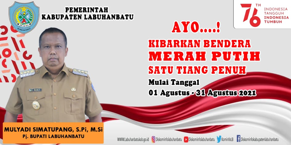 Masyarakat Kibarkan Bendera Merah Putih Satu Tiang Penuh