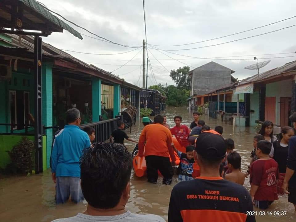 BPBD Kabupaten Labuhanbatu Turun Kelokasi Inventarisasi Korban Banjir