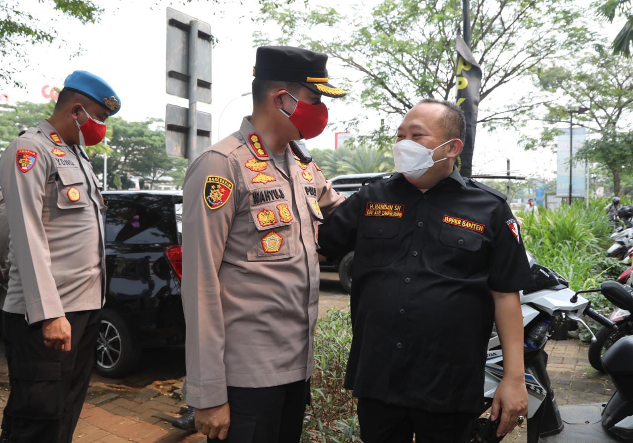 Kapolresta Tangerang Kunjungi Sekretariat BPPKB DPC Kabupaten Tangerang Salurkan Bantuan dan Dorong Ormas Samp