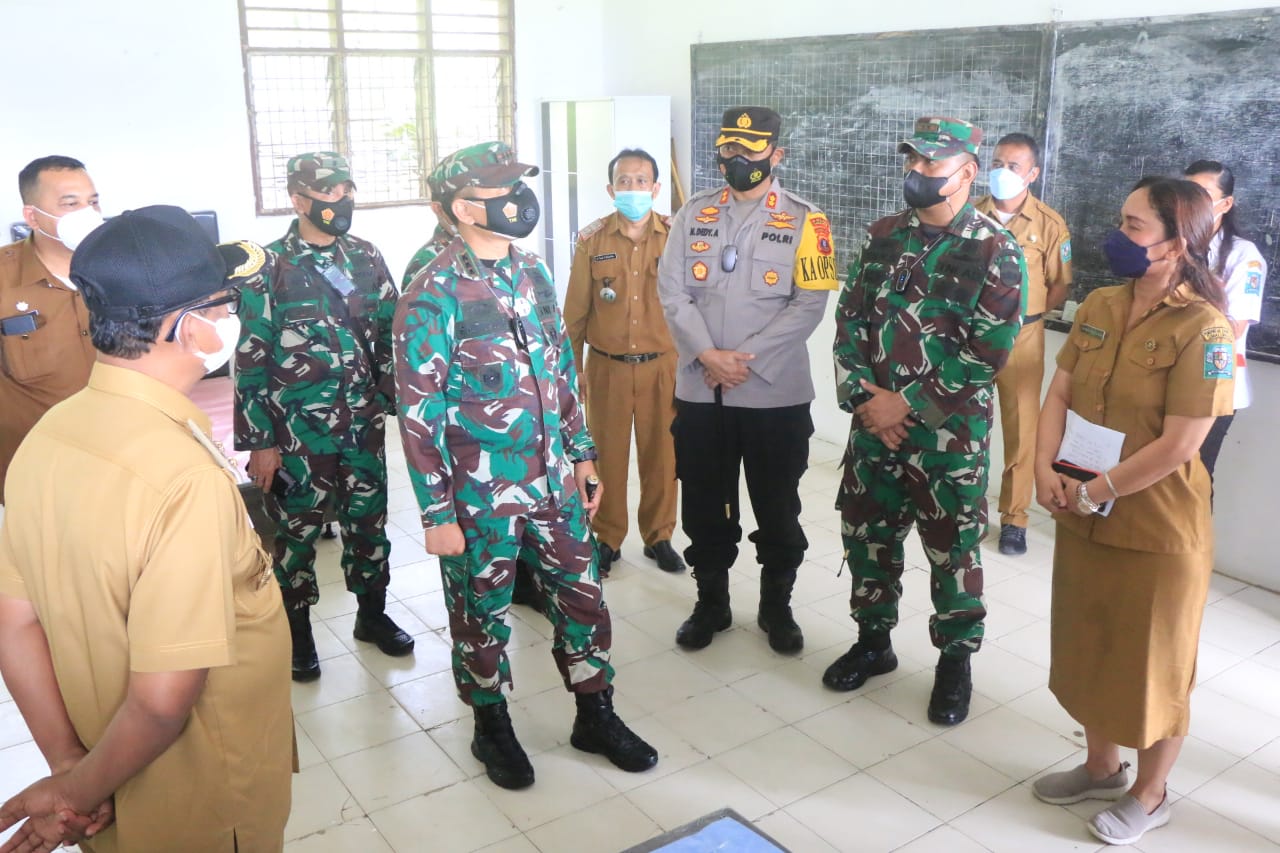 Danrem 022/PT bersama Wabup Simalungun Serta Dandim 0207 Tinjau Lokasi Isoter