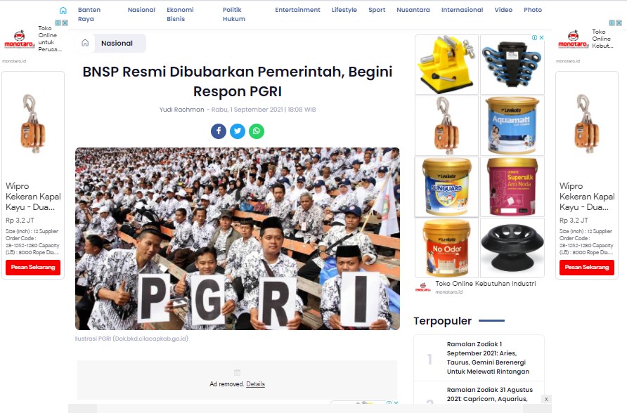 Kementrian Pendidikan Bubarkan BSNP Bukan BNSP