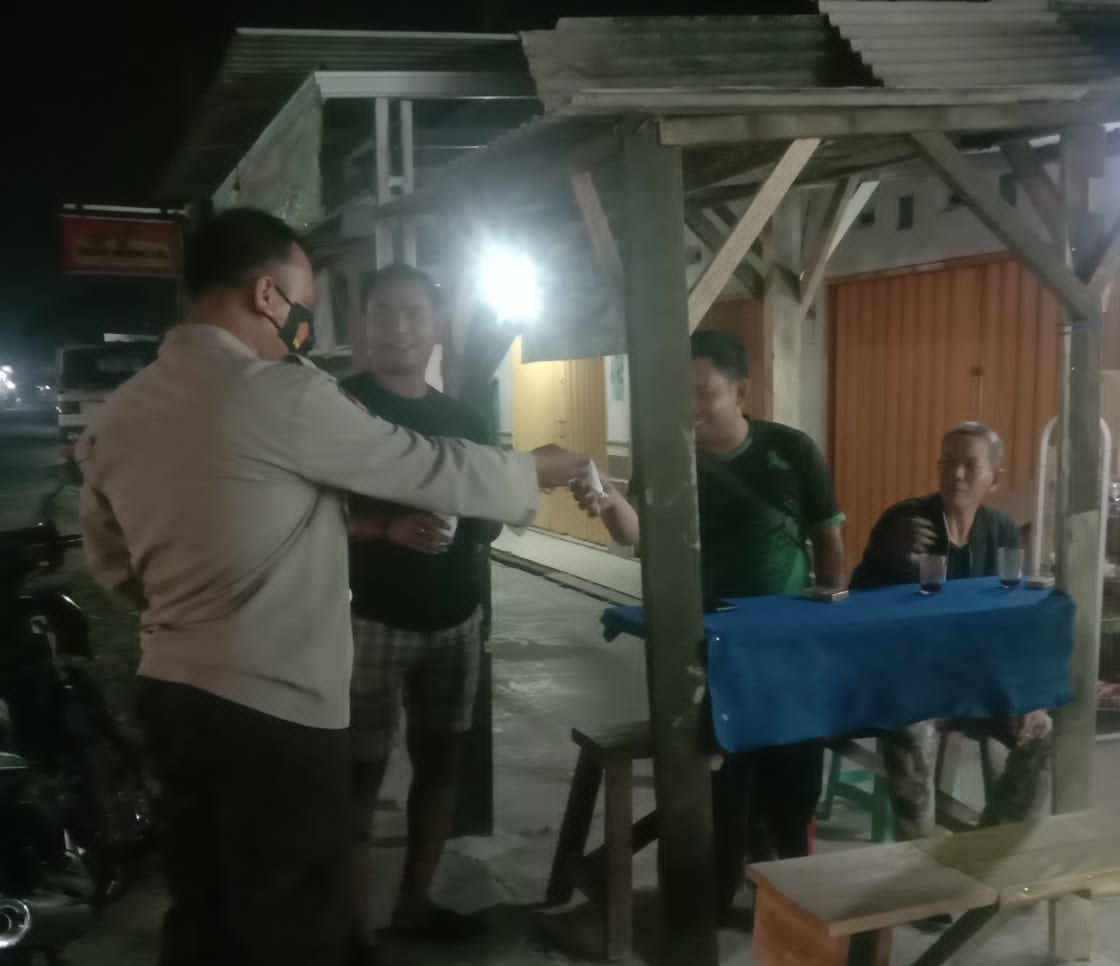 Tingkatkan KRYD dan Pendisiplinan Prokes, Polsek Ciruas Gelar Patroli Malam