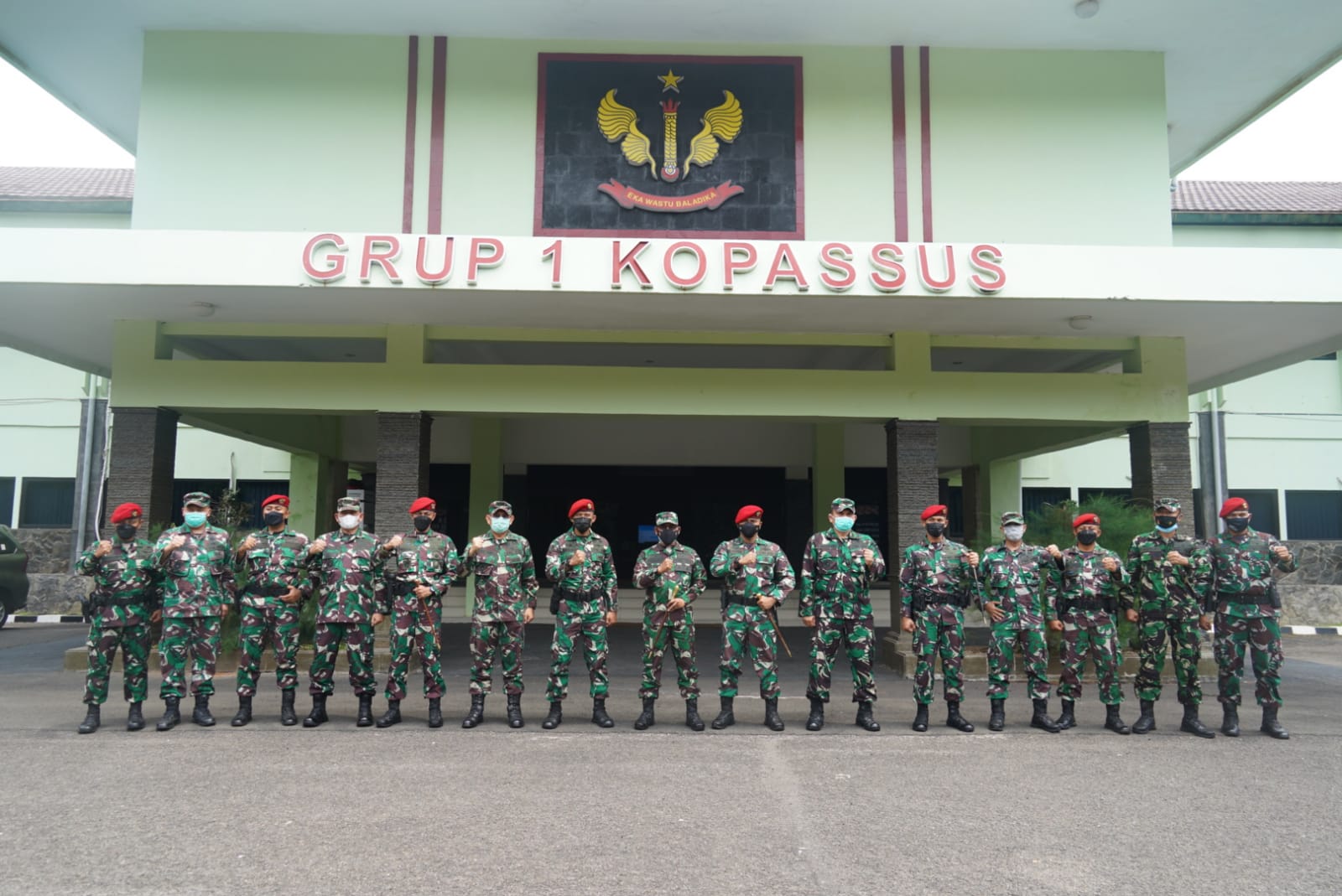 Danrem 064/MY Kunjungi Grup 1 Kopassus untuk Menjalin Silahturahmi