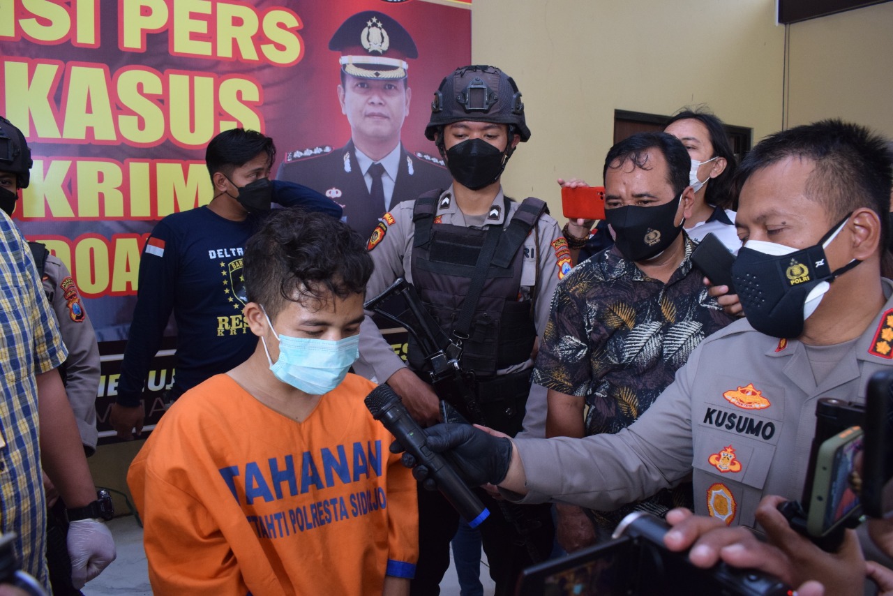 Pembunuh Kakak Beradik di Wedoro Berusaha Kabur, Polisi Berikan Tindakan Tegas Terukur