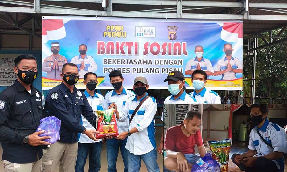 Bersama Polres Pulpis, PPWI Pulang Pisau Gelar Bakti Sosial