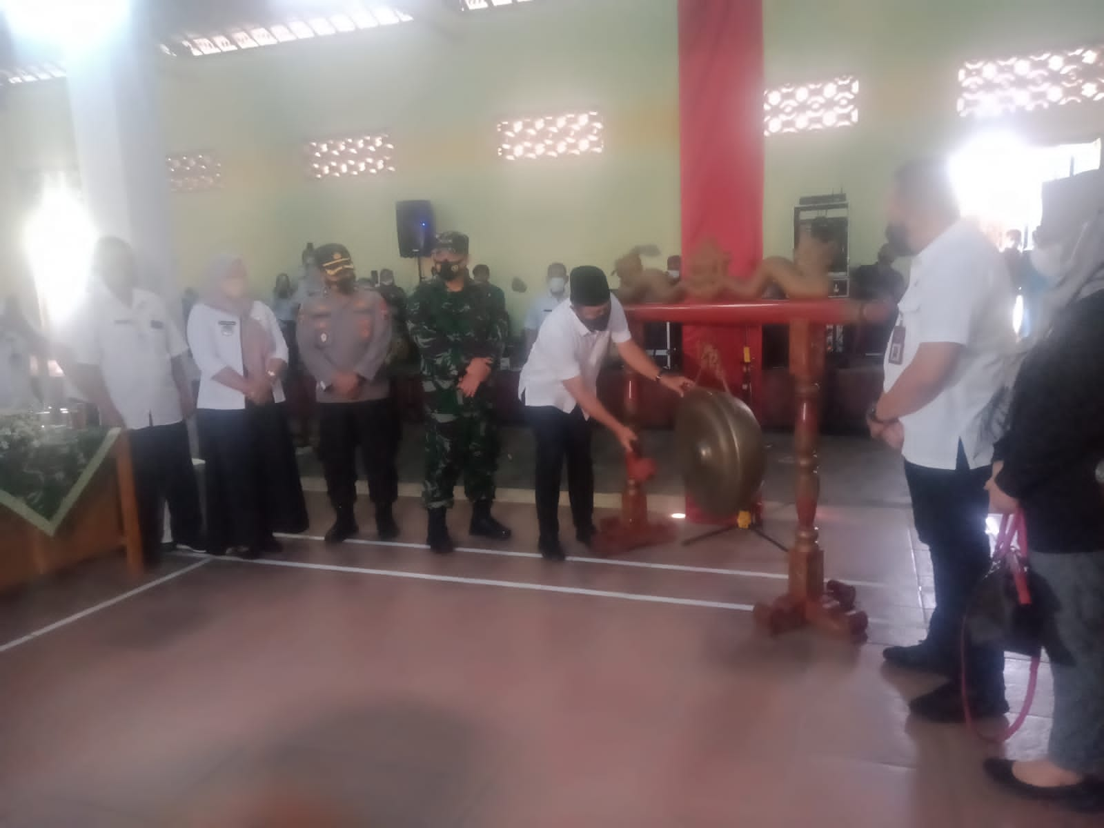 TMMD Sengkuyung Tahap 3 Disertai Tuntaskan Vaksin Warga Desa Plosorejo