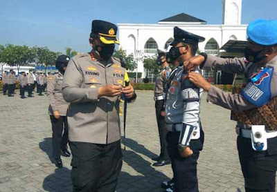 Apel Gelar Pasukan Kesiapan Operasi Patuh Semeru 2021 Polresta Sidoarjo