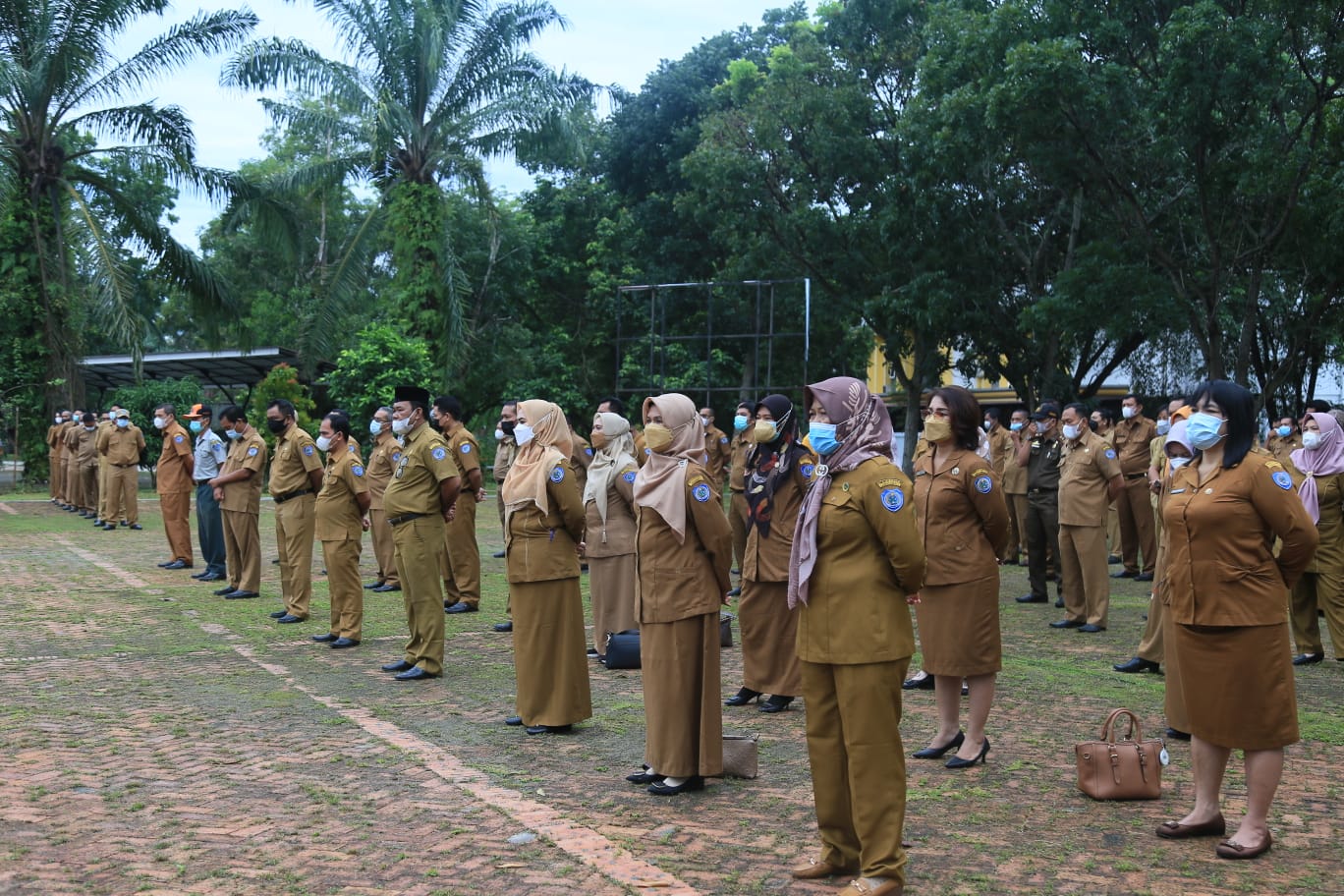 Bupati Labuhanbatu Pimpin Apel Gabungan Kelompok I,II, III dan IV