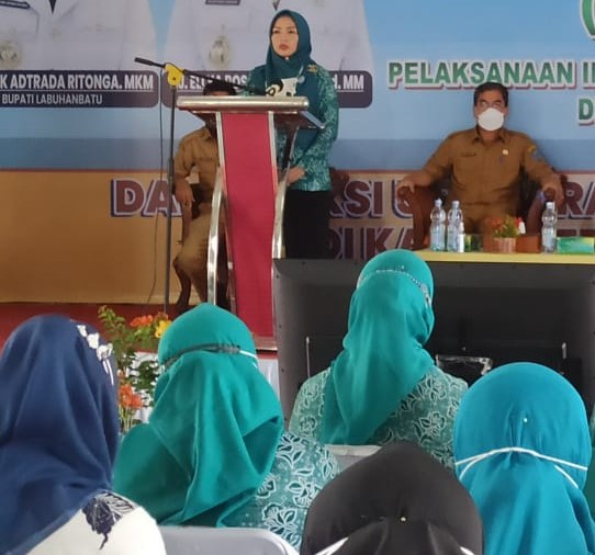 Ketua TP. PKK Kabupaten Labuhanbatu Menghadiri Pembukaan Pembinaan Kader Pembangunan Manusia