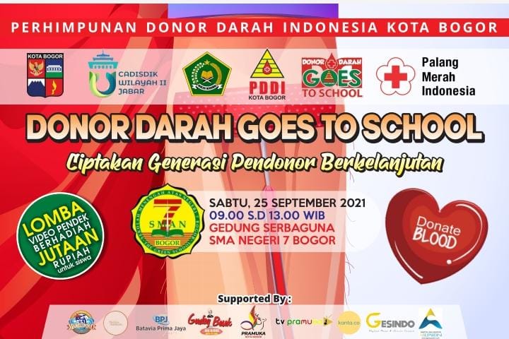 Perhimpunan Donor Darah Indonesia (PDDI) Kota Bogor Gelar Donor Darah Goes To School