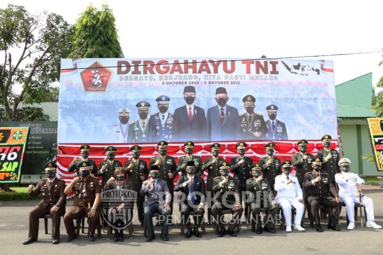 Wali Kota Siantar Hadiri Upacara Peringatan HUT ke-76 TNI Tahun 2021 Secara Virtual