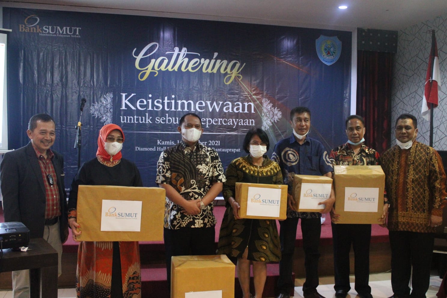 Bupati dan Wabup Labuhanbatu Hadiri Gathering Bank Sumut