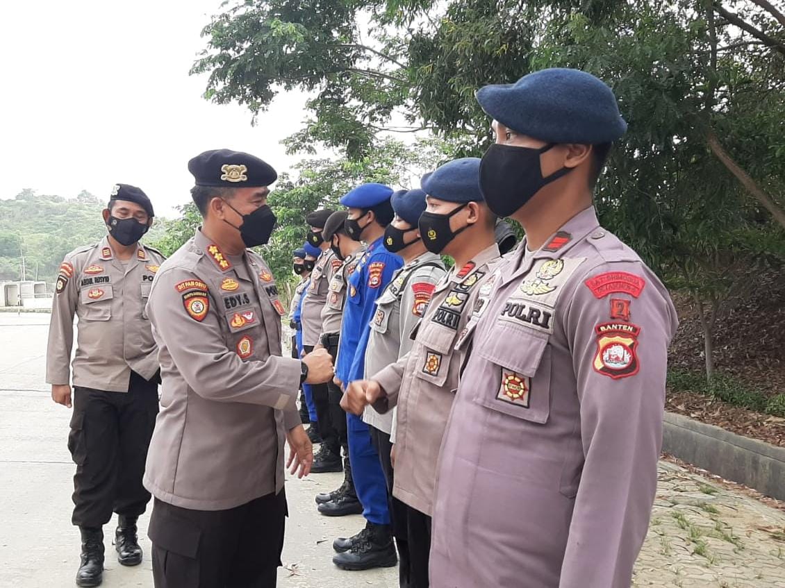 Dirpamobvit Polda Banten Silahturahmi dan Asistensi Pengamanan di PT Cemindo Gemilang